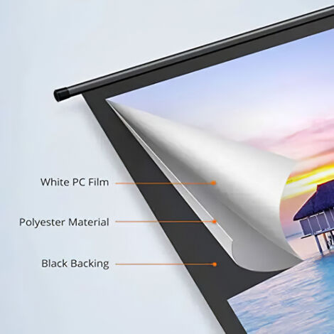 4K HD Indoor 4:3 Portable Projector Screen 80 Inch
