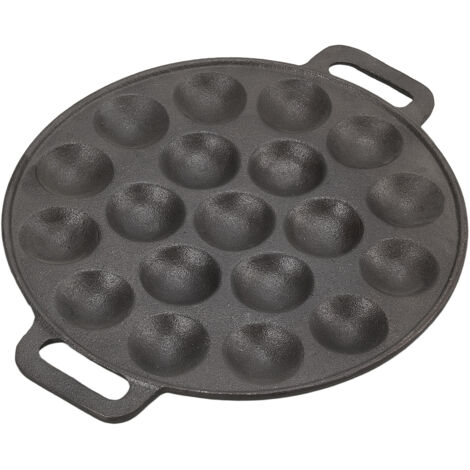 Non-stick 19-hole Cast Iron Aebleskiver Pan (1/5)