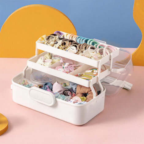 3 Layers Kids Hair Accessories Storage Box (1/4)