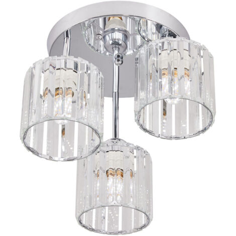 3-Light Crystal Ceiling Light (1/5)