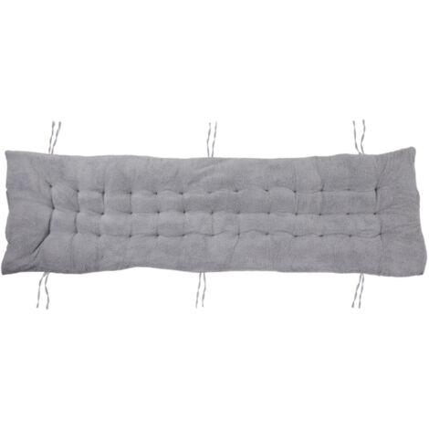 Winter Grey Plush Lambskin Double-sided Lounge Chair Cushion 170cm (W) x 48cm (D)