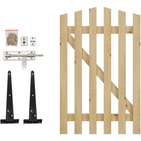 Entrance Freestanding Picket Fence Gate Ideal for Decks, Gardens, and Yards W 76cm H 120cm (1/5)