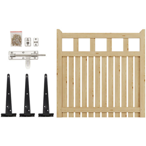 Stylish Freestanding Wooden Garden Gate for Outdoor Spaces 120cm W x 120cm H