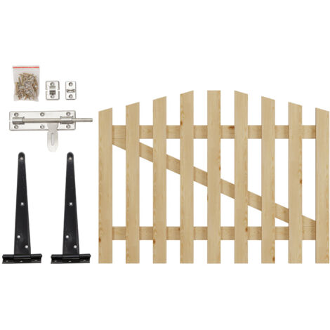 Outdoor Picket Fence Gate Entrance for Gardens, Yards, and Patios W 120cm H 90cm