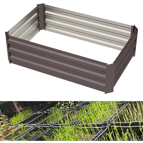 Garden Planter Raised Bed Outdoor Vegetable Plants Flowers Pots Box, L