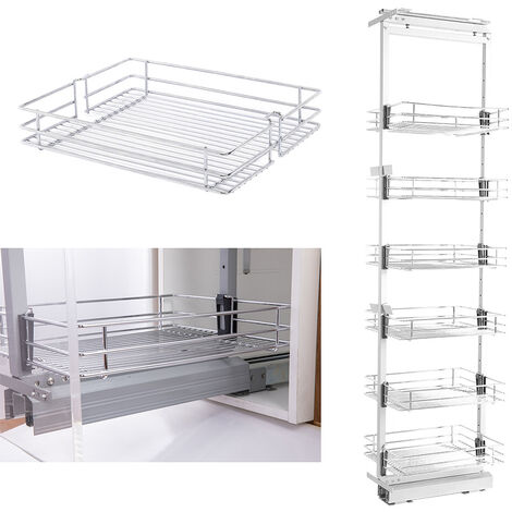 Slim Pull-out Wire Baskets - Soft Close