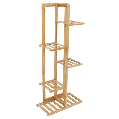 5 Tier Wood Plant Stand, Wood