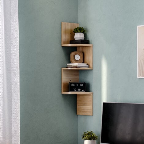 1pc Rotatable Multi-Layer Storage Rack, Floating Shelves Wall