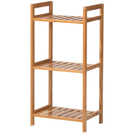 3 Tier Wood Bookcase Display Stand, 71x35x25CM
