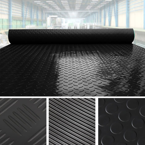 Gym Garage Flooring Matting Black, Heavy Duty Rubber Flooring For Garage