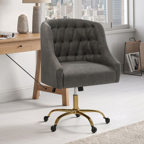 velvet desk chair gold legs