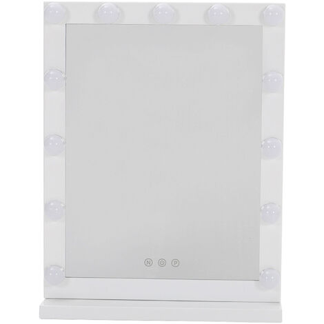 Dimmable LED Light Makeup Mirror for Bedroom, 42x52CM