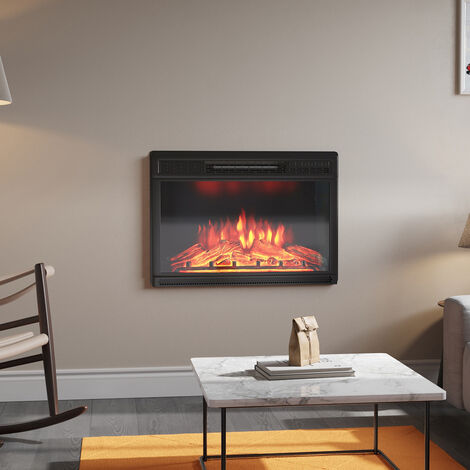 28 inch Electric Insert Heater Fireplace 3 Flame Colours with Remote Control