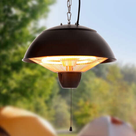 Electric Patio Heater 700w 1500w Ceiling Hanging Mount Heat Lamp - Ceiling Mount Electric Patio Heater