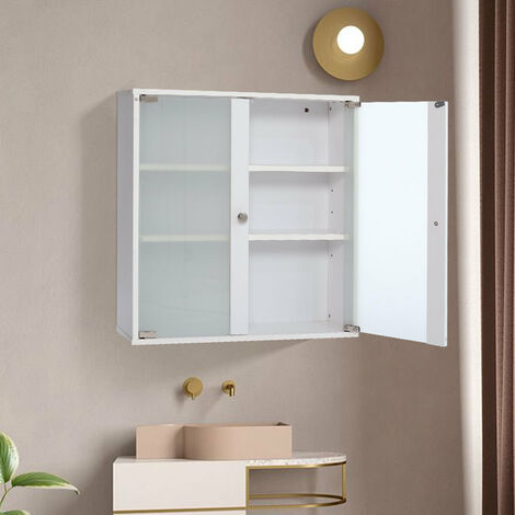 Modern Bathroom Wall Cabinet With, Small Wooden Bathroom Wall Cabinet