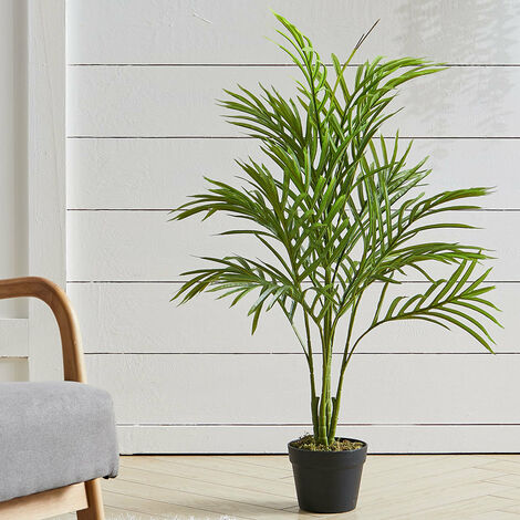 Outdoor Realistic Artificial Palm Tree Plant in Pot, 90CM