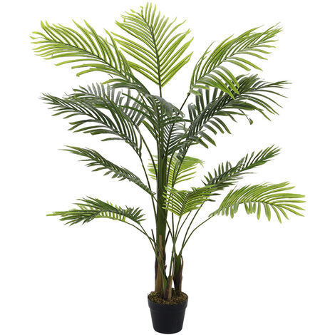 Outdoor Realistic Artificial Palm Tree Plant in Pot, 1.3M