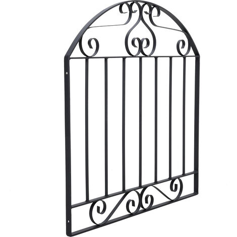 3ft Wrought Iron Pedestrian Gate with Fittings Bolt Heavy Duty