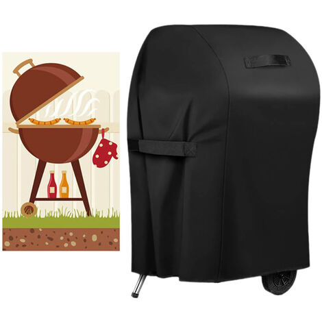 Waterproof Gas BBQ Grill Cover with Velcro and Handle