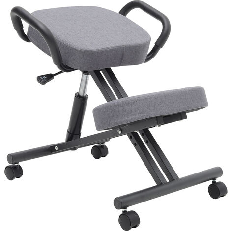 Ergonomic Kneeling Chair Rolling Gas Lift Seat Home Office Stool Chair