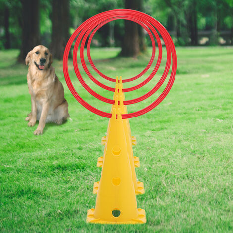 Dog agility cones with sales holes