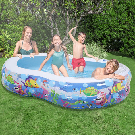 Garden Backyard Children Inflatable Swimming Pool,175x109x46CM