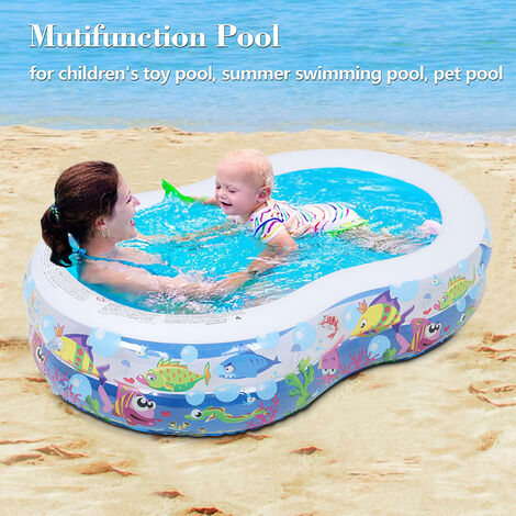Garden Backyard Children Inflatable Swimming Pool,175x109x46CM