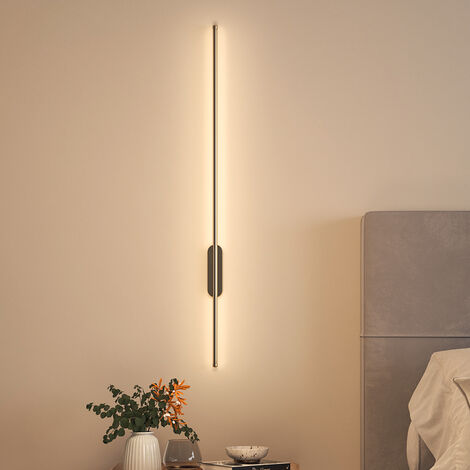 100CM Modern Gold Aluminum Linear LED Wall Lighting Fixture, Warm Light (1/5)
