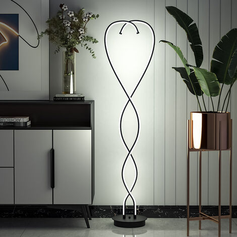 LED Living Room Love Heart Floor Lamp,Black (1/5)