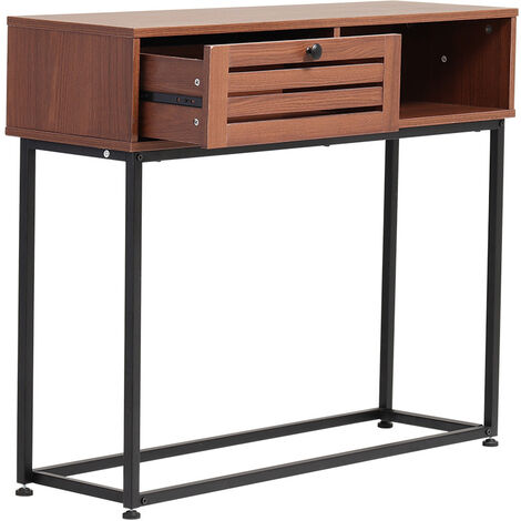 Metallic Console Table with Storage