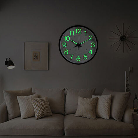 Silent Wall Clock With Light