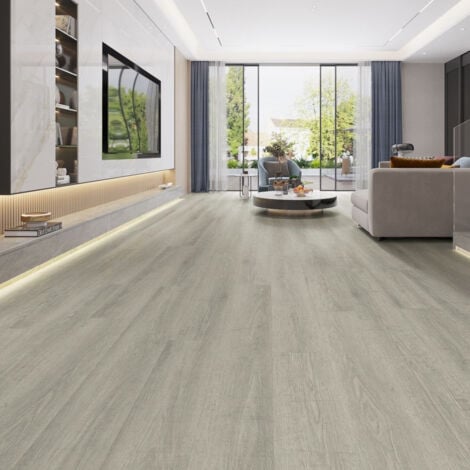 36pcs Grey PVC Wooden Self adhesive Laminate Flooring Planks
