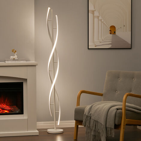 White 60W Modern LED Floor Lamp for Living Room (1/5)