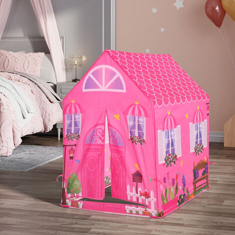 Girls Play Tent Pink Princess Castle Portable Playhouse for Kids (1/5)