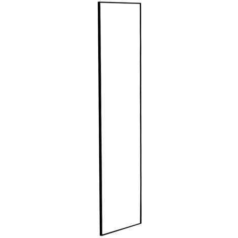 120cm Black Modern Slim Frame Length Wall Mirror