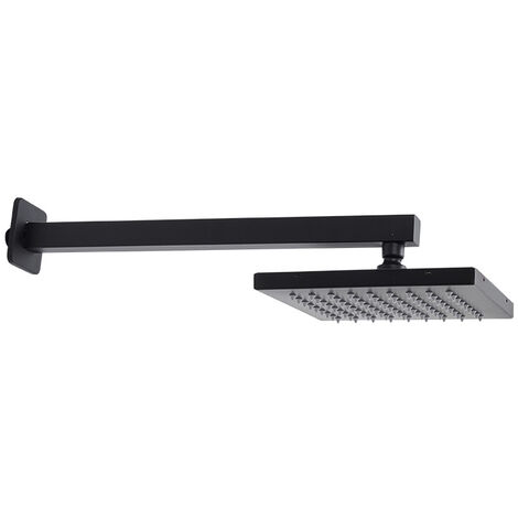 Delnet Upgraded Thermostatic Shower Mixer Set, 16 Inch Ceiling Mounted Rain Shower System Combo