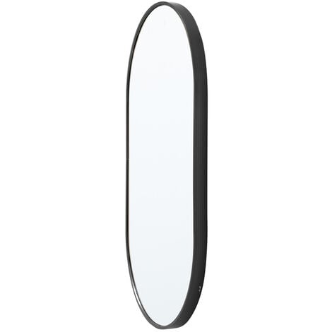 Black 70cm Oval Bathroom Vanity Mirror Wall Mirror