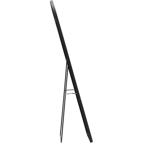 Black 160cm Modern Arched Wall Freestanding Floor Mirror