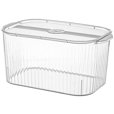 Clear Plastic Storage Box with Lid Carry Handle Small Large Tall Caddy  Container