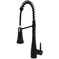 Prerinse Pull Down Swivel Kitchen Faucet,Black