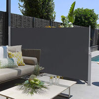Outdoor Retractable Side Awning Garden Patio Privacy Screen Windbreak Sunshade