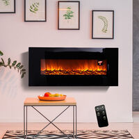 50 inch LCD Fireplace Electric Heater Remote Timer Adjustable Flame Effect Core