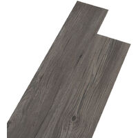 Set of 36 Planks PVC Self-stick Waterproof Floor Flooring Plank, Natural Grey Wood Grain