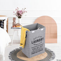 Laundry Baskets Bins Hampers Fabric Blankets Clothing Toys Folding Storage Bags