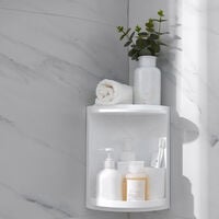 Shower Rack Corner Shelf Plastic Bathroom Corner Shelves White Bathroom Organiser