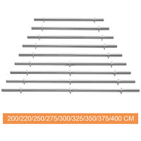 Round Brushed Stainless Steel Bannister Rail Balustrade Stair Handrail, 2M