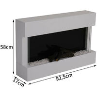 LED Standing Electric Fireplace with Remote Control