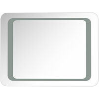 LED Illuminated Bathroom Mirror with Lights Sensor Switch, Demister Pad 600x800MM