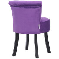 Velvet Stools Makeup Dressing Table Stool Vanity Chair Dining Chairs Purple