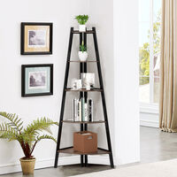 5 Tier Triangle Foldable Plant Stand Rack Ladder Shelf